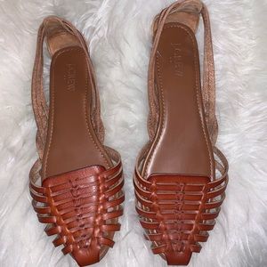 J Crew Women’s Huarache Sandals 9 Brown
